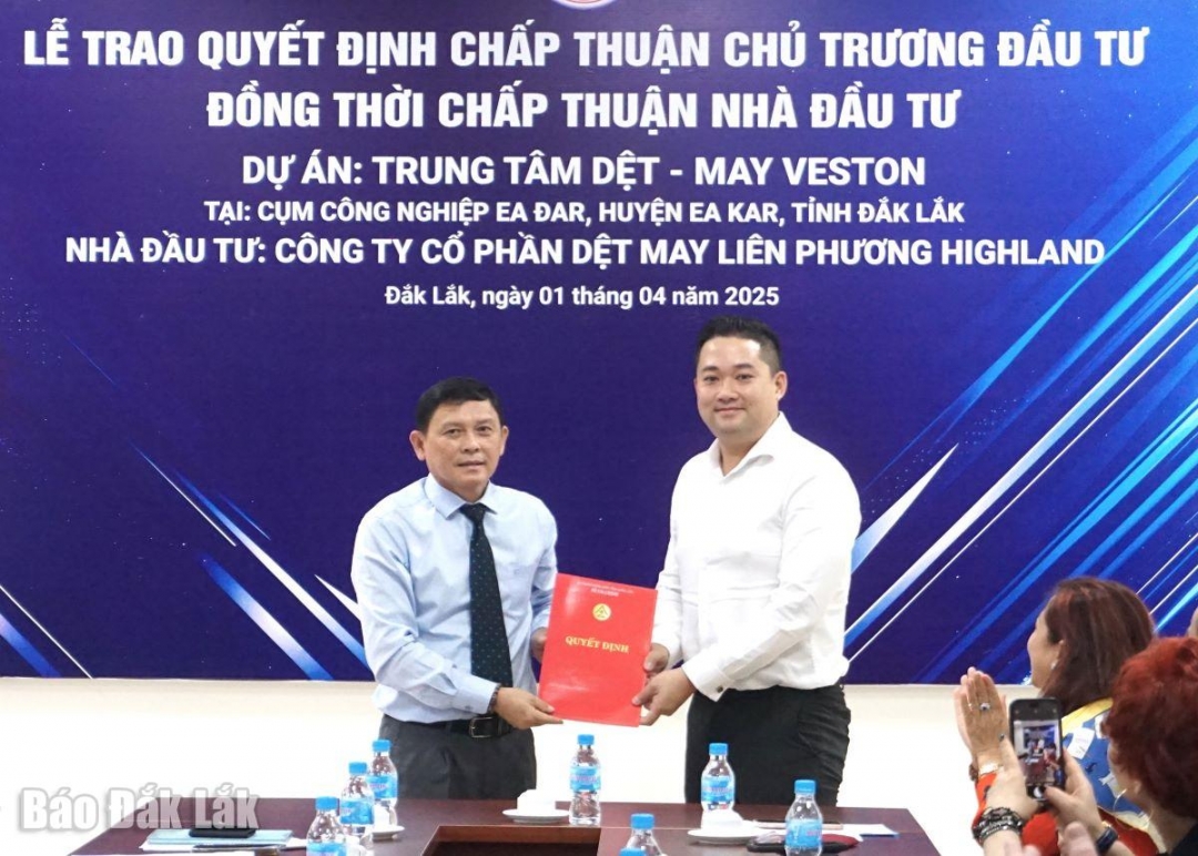 Đắk Lắk thu hút gần 1.000 tỷ đồng vốn đầu tư
