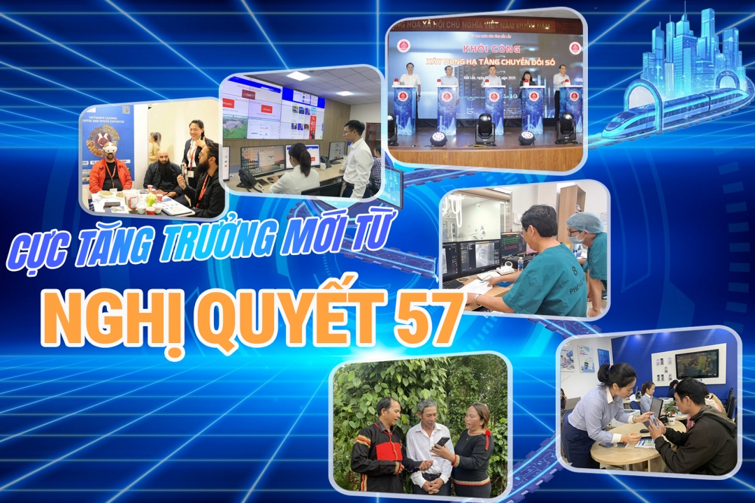 Nghị quyết số 57-NQ/TW ngày 22/12/2024 của Bộ Chính trị về đột phá phát triển khoa học, công nghệ, đổi mới sáng tạo và chuyển đổi số quốc gia (gọi tắt là Nghị quyết 57) đang từng bước tạo dựng nền tảng cho mô hình tăng trưởng mới của Đắk Lắk, nơi khoa học - công nghệ, đổi mới sáng tạo và chuyển đổi số trở thành nguồn lực phát triển. Từ chính quyền đến doanh nghiệp, từ đô thị đến buôn làng, những chuyển động thực chất đang cho thấy Nghị quyết đã và đang đi vào cuộc sống.