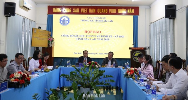 Công bố số liệu thống kê kinh tế - xã hội tỉnh Đắk Lắk