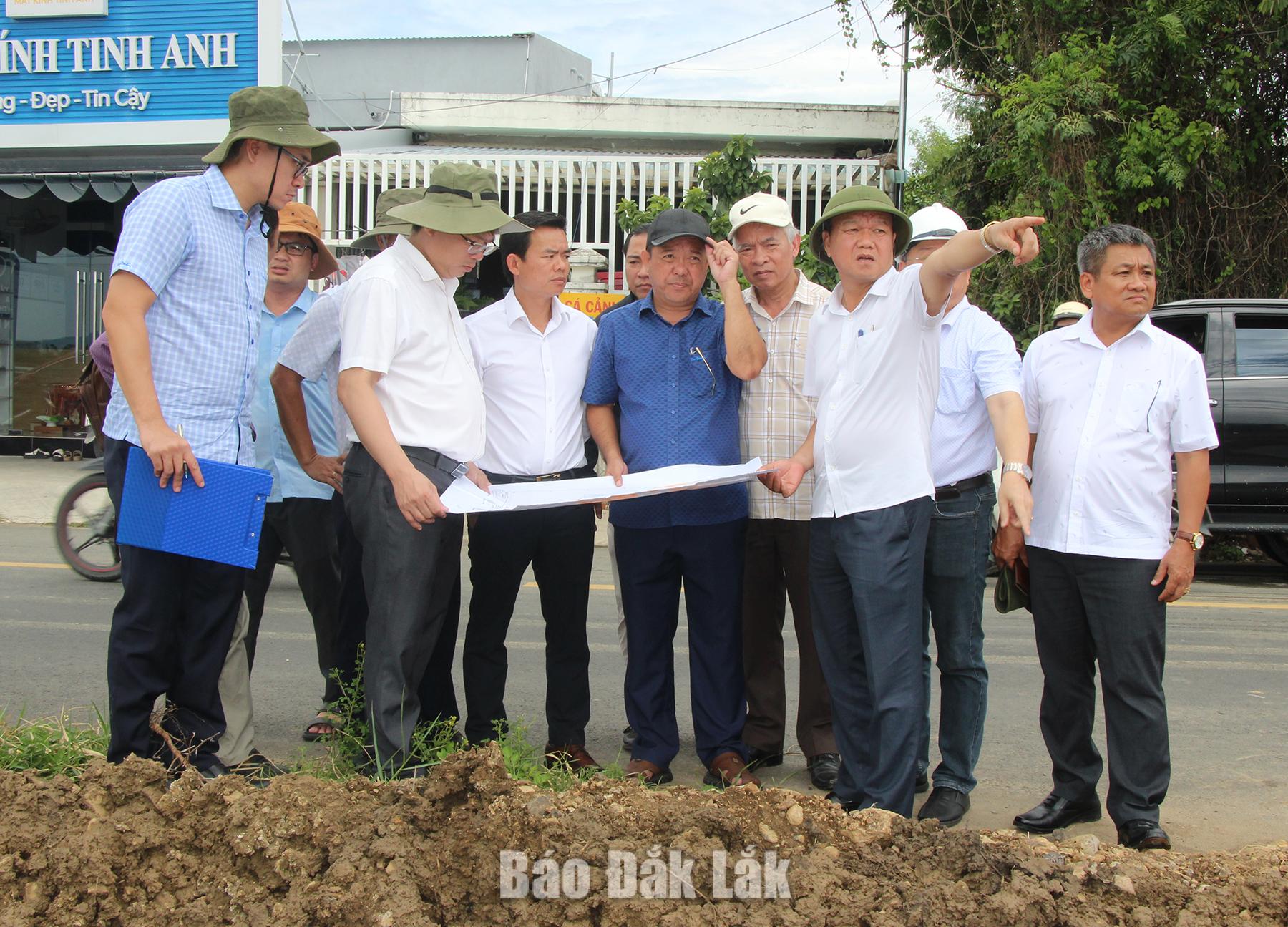 Phó Chủ tịch UBND tỉnh Đào Mỹ kiểm tra, đôn đốc giải ngân vốn đầu tư công